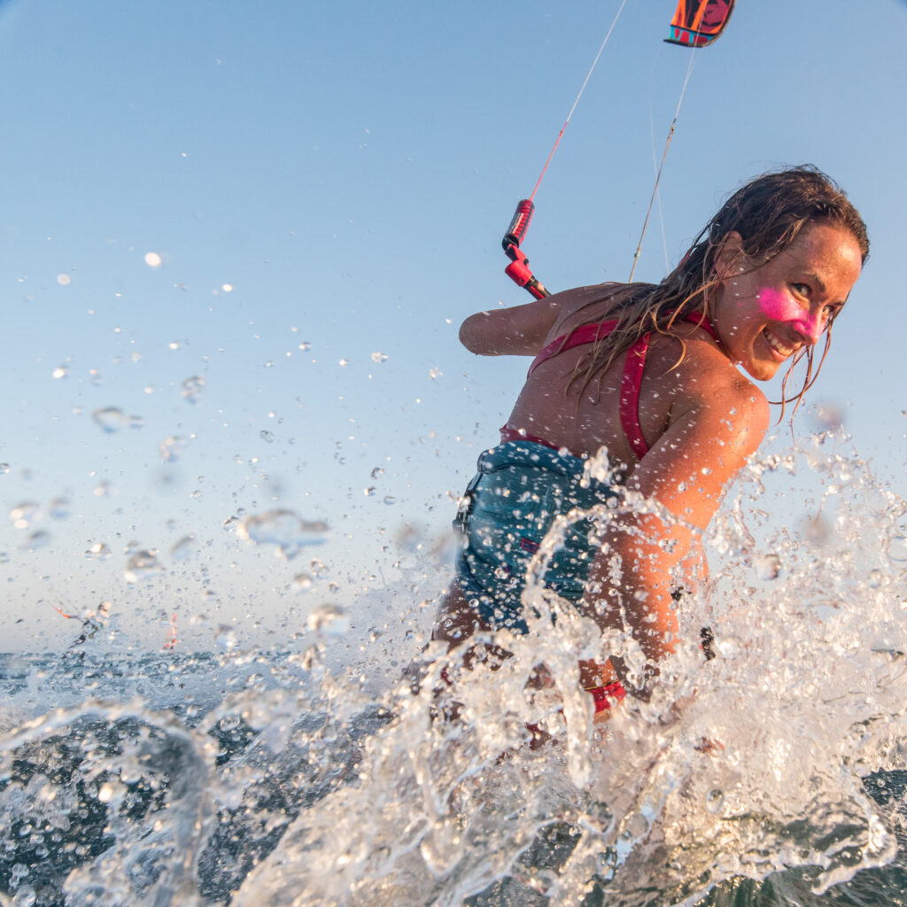 Ania Pałka kitesurfing
