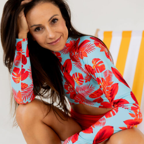 Swimsuit Tatajuba open back, UV 50+.