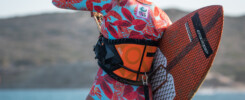 Kitesurfing girl